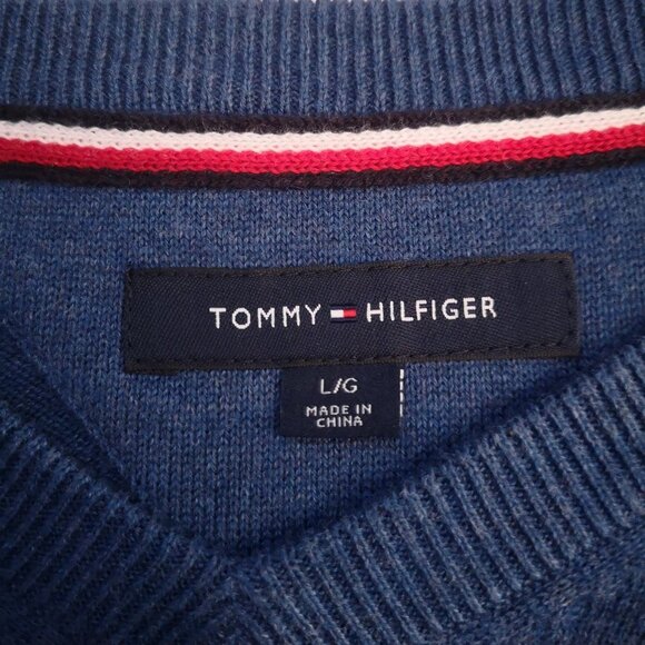 Tommy Hilfiger Men's Loose Fit V-neck Lightweight Sweater - Picture 3 of 9